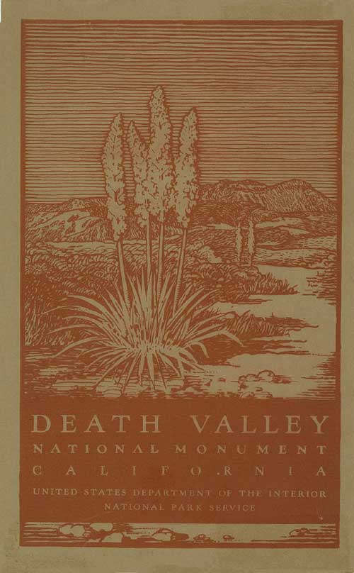 Death Valley National Park Map Brochure  Unigrid New NPS California Sierra 