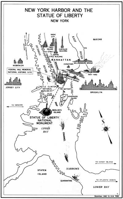 map of New York Harbor