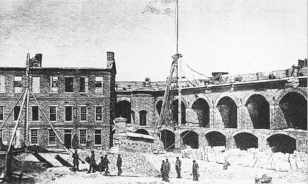 interior of Fort Sumter