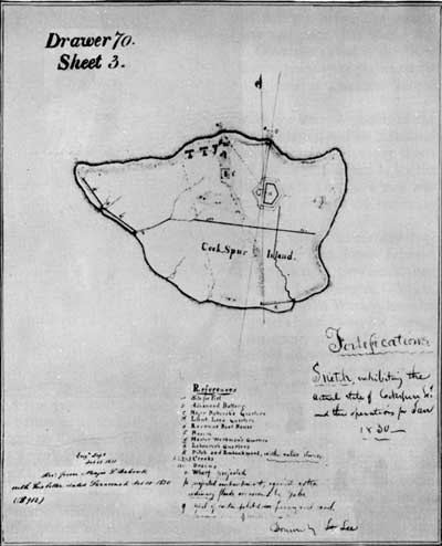 Sketch of Cockspur Island