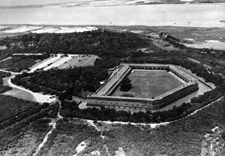 Air view of Fort Pulaski
