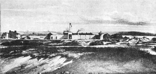 sketch of Fort Laramie