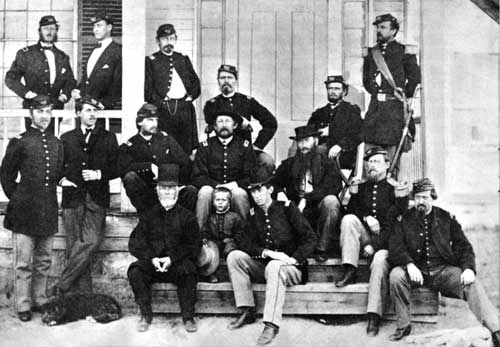 group on the porch of Old Bedlam