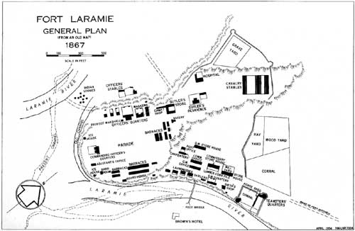 map of Fort Laramie