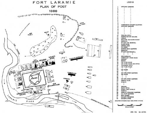 map of Fort Laramie