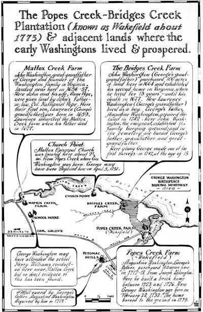 map of Popes Creek-Bridges Creek Plantation