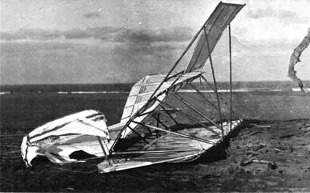 wrecked glider