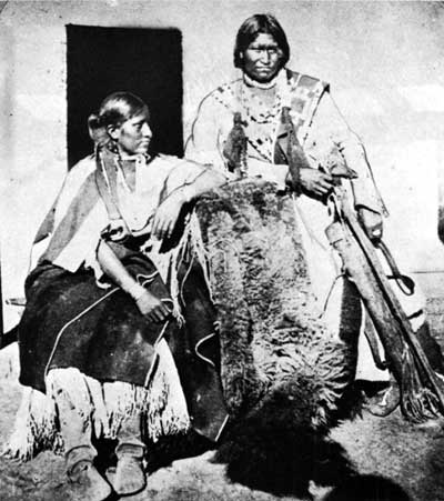 Jicarilla Apache man and woman