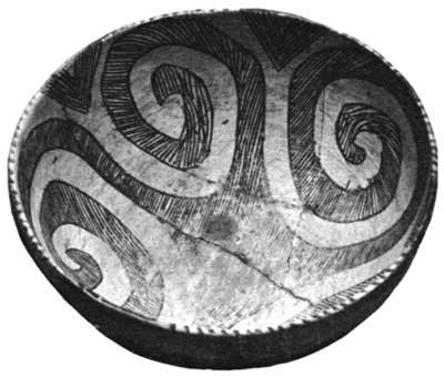 Chaco-style pottery bowl