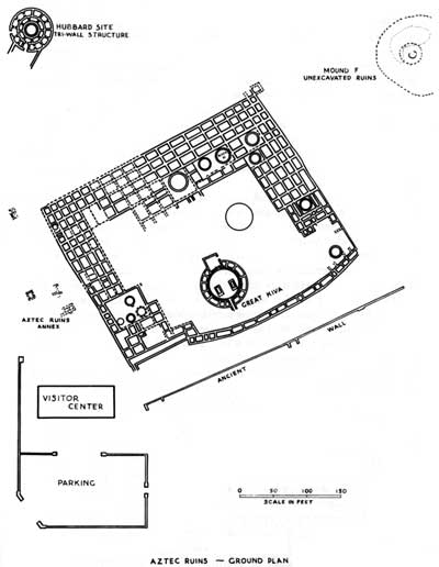 Aztec Ruins - Ground Plan