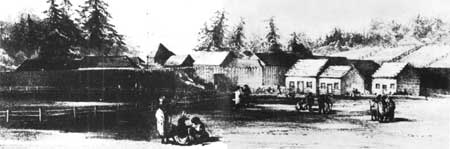 painting of Fort Vancouver