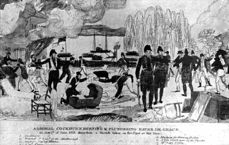 British raid on Havre de Grace