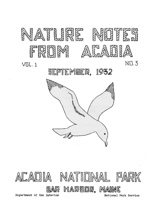 cover to Nature Notes