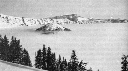 fog covered-Crater Lake view