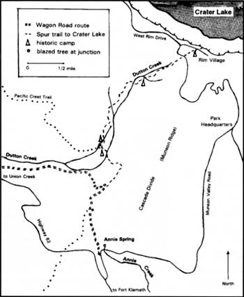map of wagon road route
