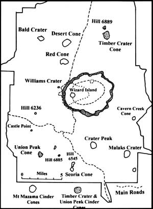map of cinder cones