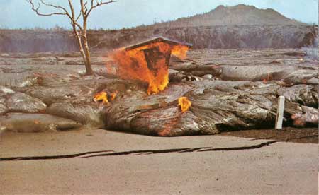 pahoehoe lava flow