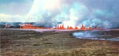 lava fountains