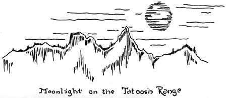 Moonlight on the Tatoosh Range