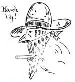 sketch of camp robber
