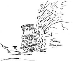 sketch of rotary snowplow