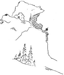 sketch of 'stone bear' peak