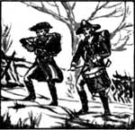 sketch of fife and drum players