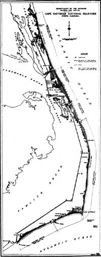 map of Cape Hatteras
