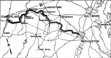 map of C. and O. Canal