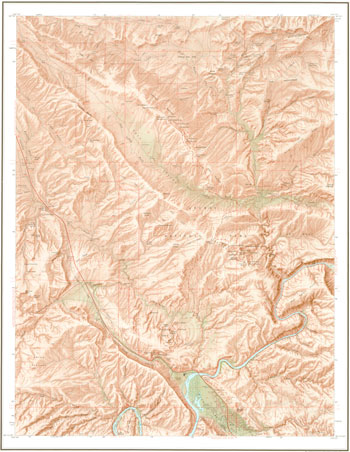 shaded relief map