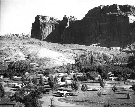 View of new campground