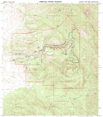 chiricahua national monument map