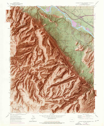 shaded relief map