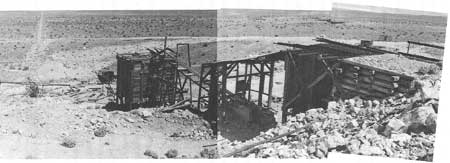 ore bin and mill ruins
