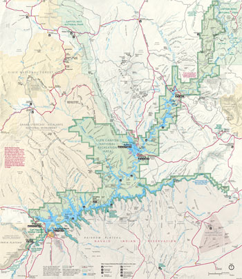 glen canyon dam map