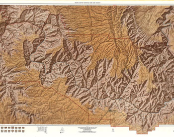 shaded relief map