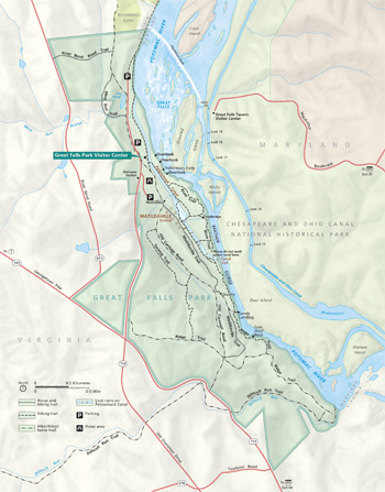 Riverbend Park Trail Map Park Archives: Great Falls Park