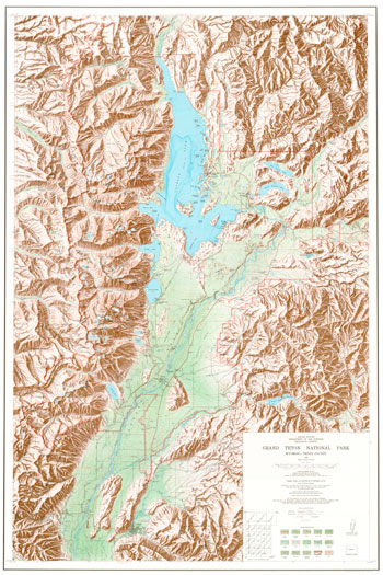 shaded relief map