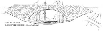 sketch of Lodgepole Bridge