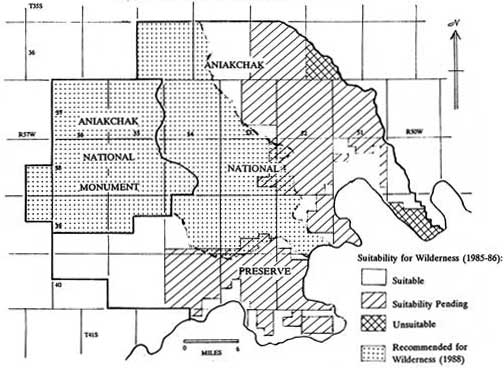 recommended Aniakchak Wilderness map