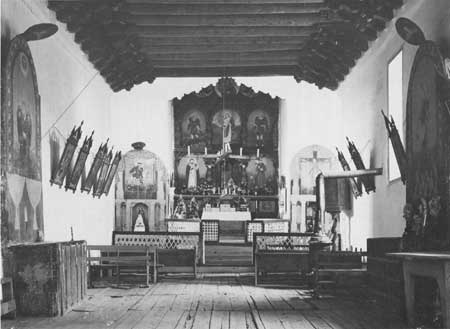 interior of Las Trampas church