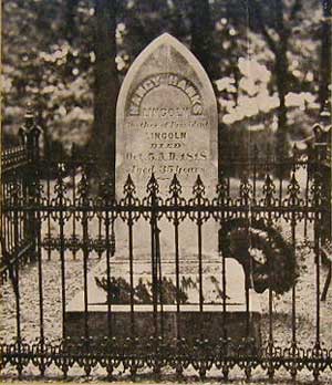 Nancy Hanks Lincoln Grave Marker