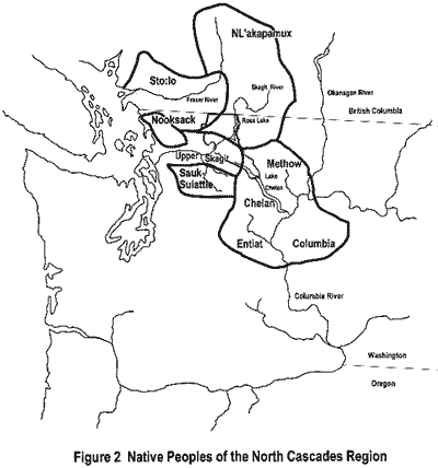 Native Peoples of North Cascades map