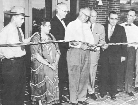 ribbon-cutting ceremony for the Visitor's Center