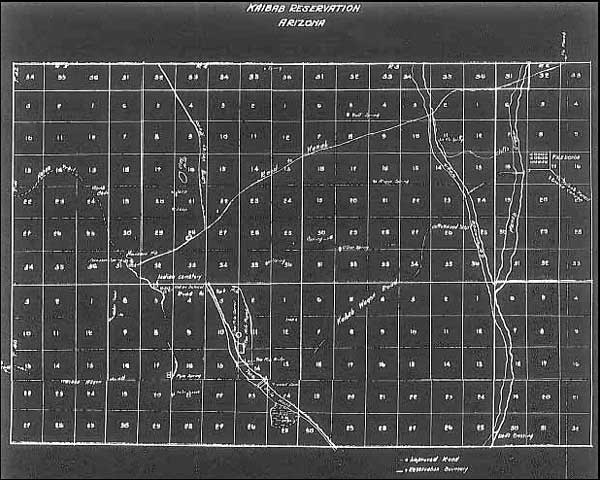 map of Kaibab Reservation