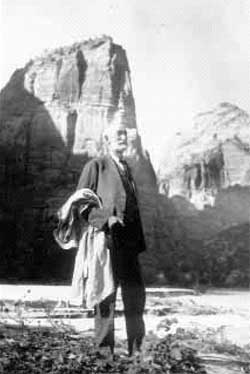 Church President Heber J. Grant at Zion NP