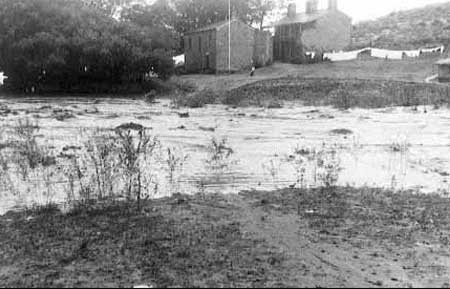 Flood at Pipe Spring National Monument