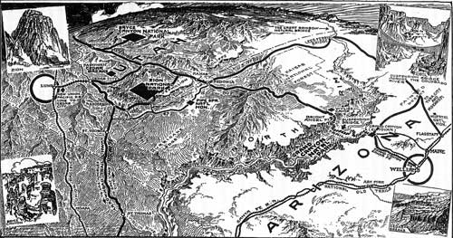 Sketch map of Southwest Utah and Grand Canyon