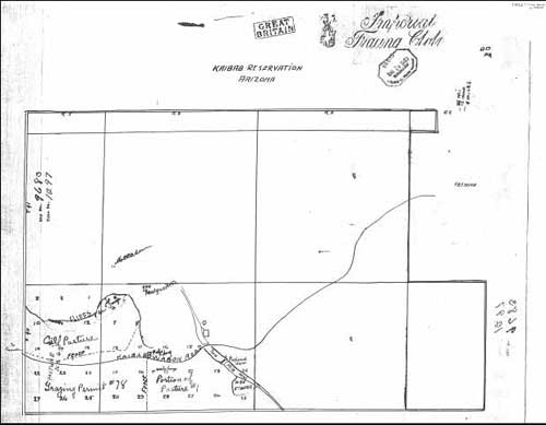 Sketch map showing location of pasture No. 2