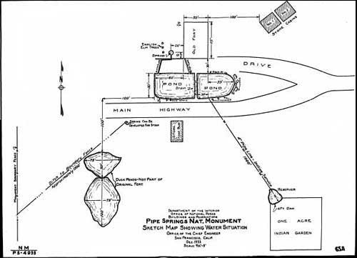 Sketch map showing water situation